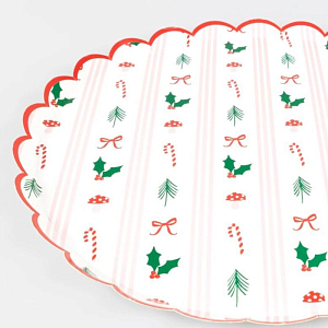 Тарелки Meri Meri "Рождество", большие, 8 шт